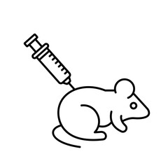 Rat experiment Vector Icon

