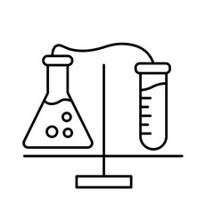  Boiling chemical testing Vector Icon

