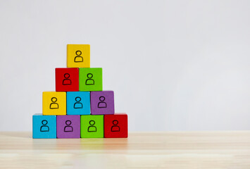 Business team building , Human Resource Management and Job Hiring Recruitment concept