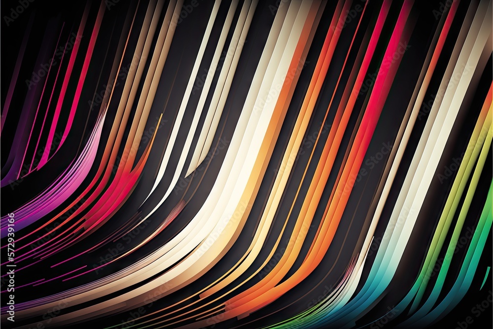 Poster abstract background with colorful lines