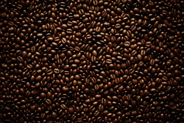 coffee beans background texture created with generative ai