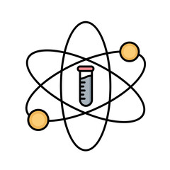 Experiment electron Vector Icon

