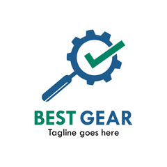 Best gear logo template illustration. suitable for your business