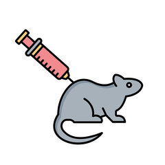 Rat experiment Vector Icon

