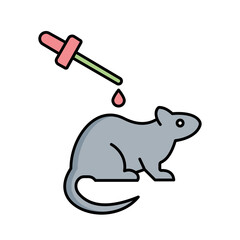 Rat experiment Vector Icon

