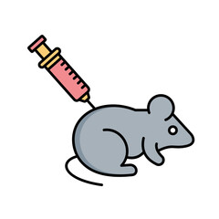 Rat experiment Vector Icon

