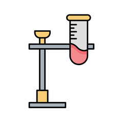 Boiling chemical testing Vector Icon

