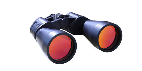 dusty old binoculars with transparent background - Powered by Adobe