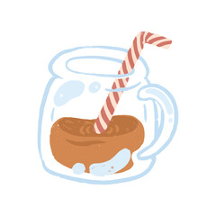 illustration of a glass of coffee
