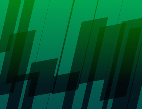 Fundo verde tecnol&oacute;gico com formas abstratas