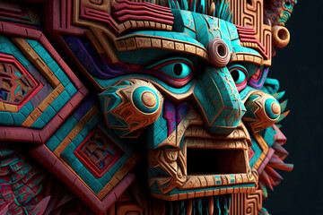 AI Generated Abstract Ancient Americas art