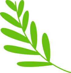 green leaves and branch illustration