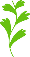 green leaves and branch illustration