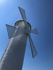 Low angle view of a windmill