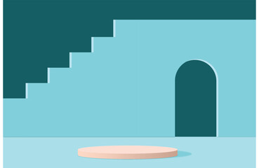 Podium studio stage display for product presentation sophisticated and luxurious designs