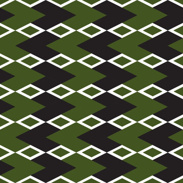 ethnic pattern green and black collor background