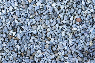 Gravel texture. Pebble stone background. Granite gravel texture. Gray gravel floor texture. High quality photo