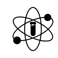 Fototapeta na wymiar Experiment electron Vector Icon