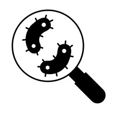 Virus finding Vector Icon

