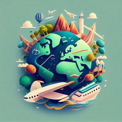 World travel concept.