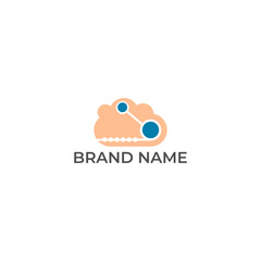 ILLUSTRATION DIGITAL CLOUD LOGO ICON DESIGN VECTOR FOR YOUR TECH