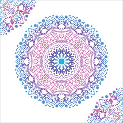 Vector golden mandala background design
