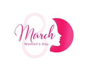 happy women's day lovely background with celebrate feminism