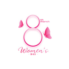 lovely 8th march women's day background for feminist event