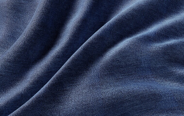 Naklejka na ściany i meble Background fabric. Beautiful folds of fabric. Background for advertising. 3d rendering.