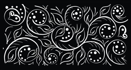 Vector ilustration off background decoration white in black background 