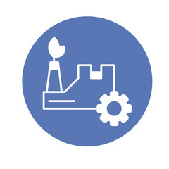 Botany factory Vector Icon

