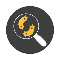 Virus finding Vector Icon

