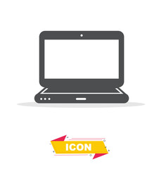 Laptop icon in black colour