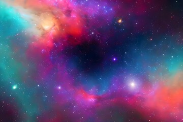 Colorful Galaxy and Star 