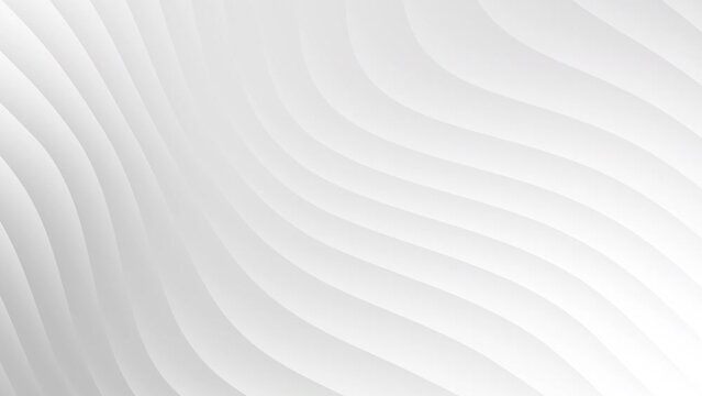 White curve waves abstract motion background. Seamless looping animation