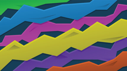 Abstract line wave colorful background