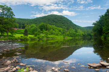 west cornwall housatonic river summer landscape