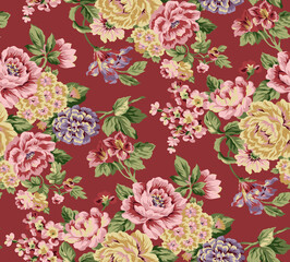 Textile and digital seamless pattern design 
