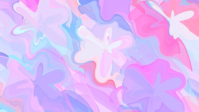 abstract background colorful cute shapes