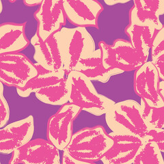 Abstract Floral Seamless Pattern Design