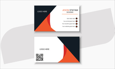 modern and simple business card template. Minimalist Business Card Layout.  vector design name card templet.