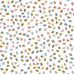 Seamless pattern with Easter eggs and flowers. Flowers, eggs, easter, spring. Textile, print, spring festival.