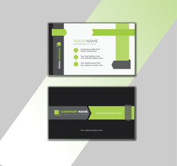 Business Card Layout creative and name card,horizontal simple clean template vector design, layout in rectangle size.