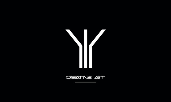 YI, IY, Y, I abstract letters logo monogram