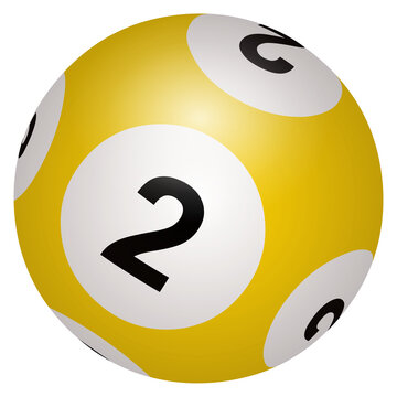 Boule de loto n&deg; 2 en PNG