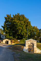 Fototapeta na wymiar Traditional wine cellars in Tolcsva, Great Plain, North Hungary