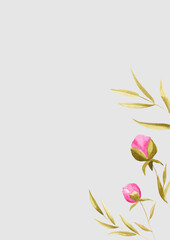 postcard decor for invitation wreath mother's day wedding birthday spring