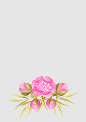 postcard decor for invitation wreath mother's day wedding birthday spring