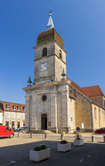 Fototapeta na wymiar Saint-Nicolas church, Villersexel, Haute-Saone, France