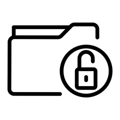 Obraz premium folder line icon